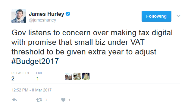 James Hurley tweet